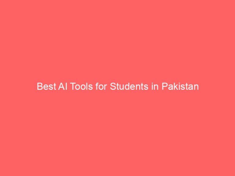 best ai tools for students in pakistan 8790
