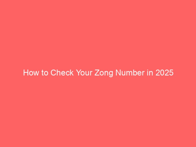 how to check your zong number in 2025 8970