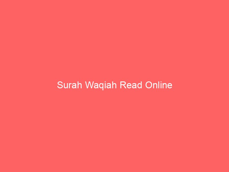 surah waqiah read online 9110