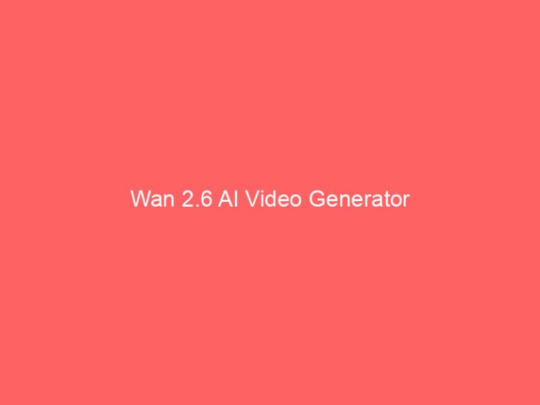 wan 2 6 ai video generator 9090